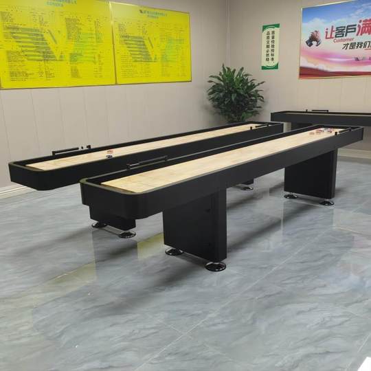 9-Foot Shuffleboard Table 2.7m Shuffleboard Curling Sports and Leisure Equipment Scoring Ball Elderly Fitness Center Villa