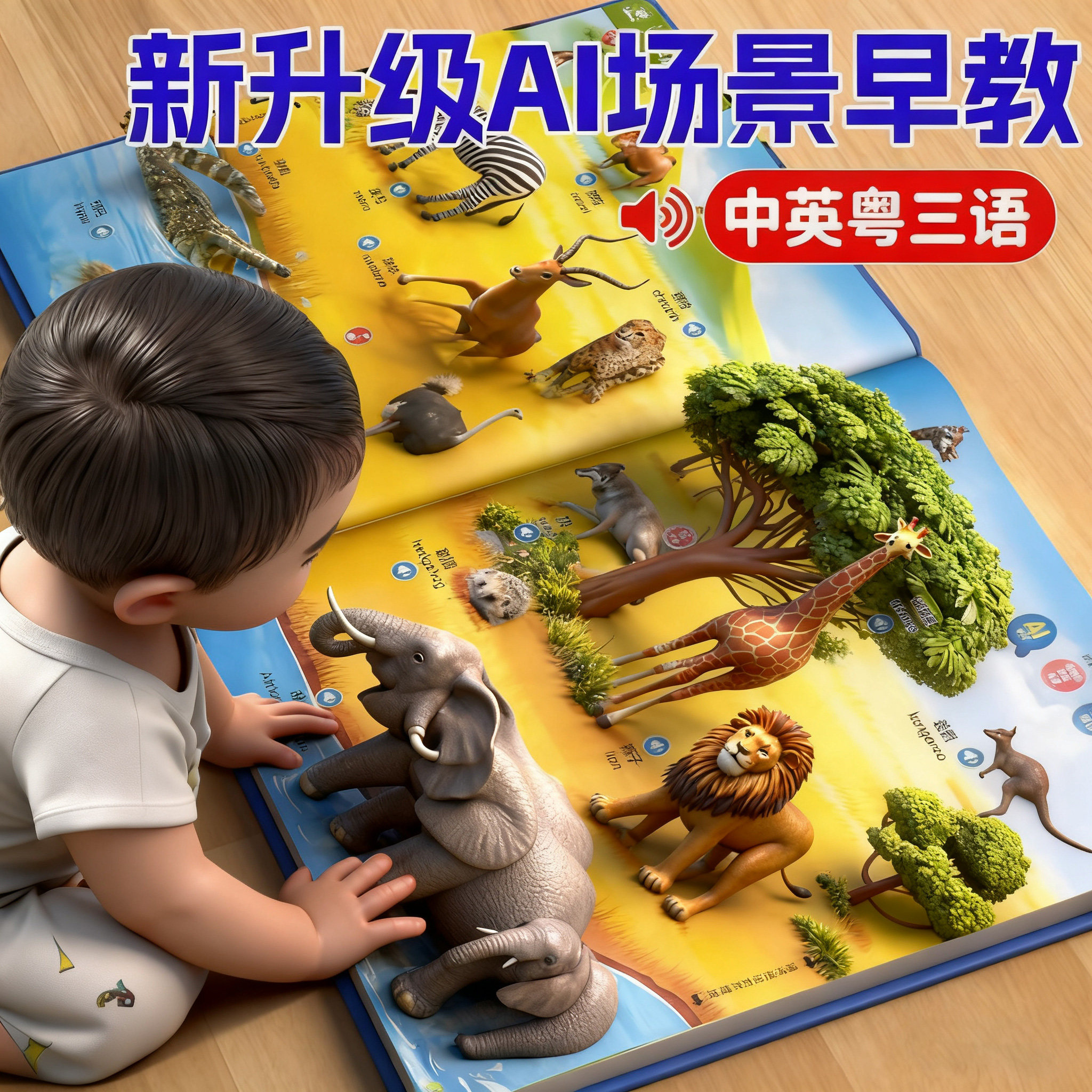 0歳から9歳までの子供向けの音声付き幼児教育オーディオブック、知育玩具、インタラクティブな読書教材、認知学習マシン。