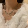 Jinhuan Brilliant Starlight Water Drop Necklace Light Luxury ins Niche High-End Clavicle Chain Trendy Gift for Best Friend or Girlfriend
