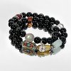 [Zhang Qiling Impression Edition] New Chinese-Style Copper Coin Vintage Double-Layer Beaded Bracelet, Retro Versatile 2025 New Model