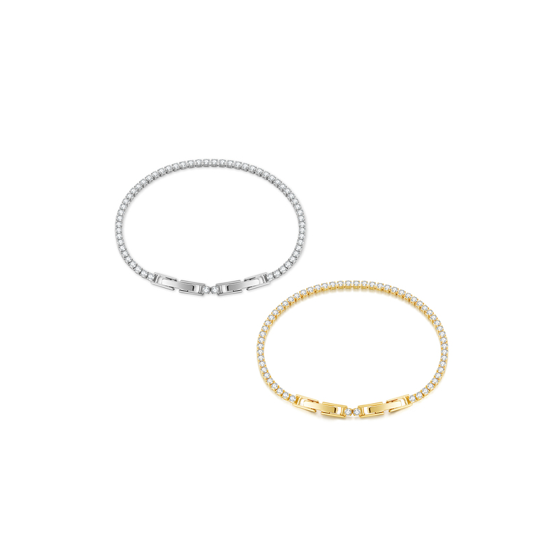 Eauflora Starlight Tennis Bracelet Light Luxury Exquisite Versatile Bracelet Women's Best Friend Jewelry Wrist Accessory