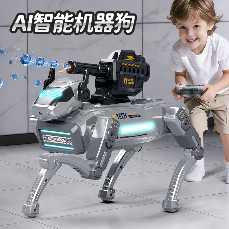 2026 New Ai Artificial Intelligence Robot Dog Camera Remote Control Mechanical Dog Children's Boys Programmable Toy Gift