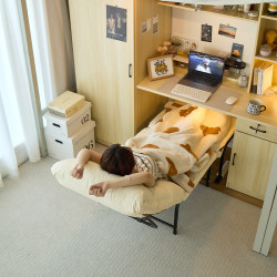 Recliner Dormitory Sofa Chair Sitting and Lying Sleeping Three-use Chair Foldable Lunch Break Comfortable Sedentary Chair College Students' Bean Bag Can Lying