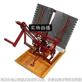 Snow transplanting artifact hand-push rice transplanting machine automatic rice seedling machine rice seedling machine artificial two-row terraced rice planting machine