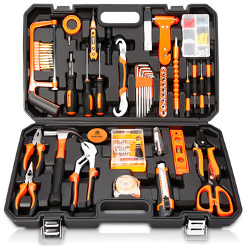 Daily household universal tool set hardware electrician special maintenance multi-functional tool box woodworking combination complete set