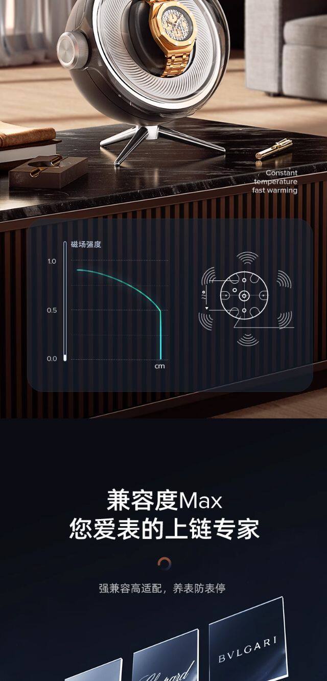 Покачивая таблицы 摇表器机械表家用自摆器转表器自动手表摇摆器转动表盒上炼收纳盒