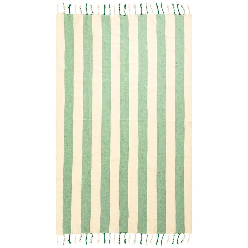 2025 In-Stock American-Style Fringed Natural Beach Towel, Striped Turkish Bath Towel, Quick-Dry Towel