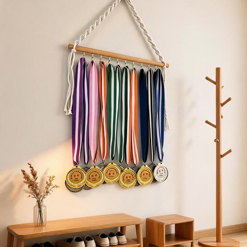 Medal Wall Display Rack Marathon Medal Storage Rack Hanging Honor Medal Sports Commemorative Plaque Artifact