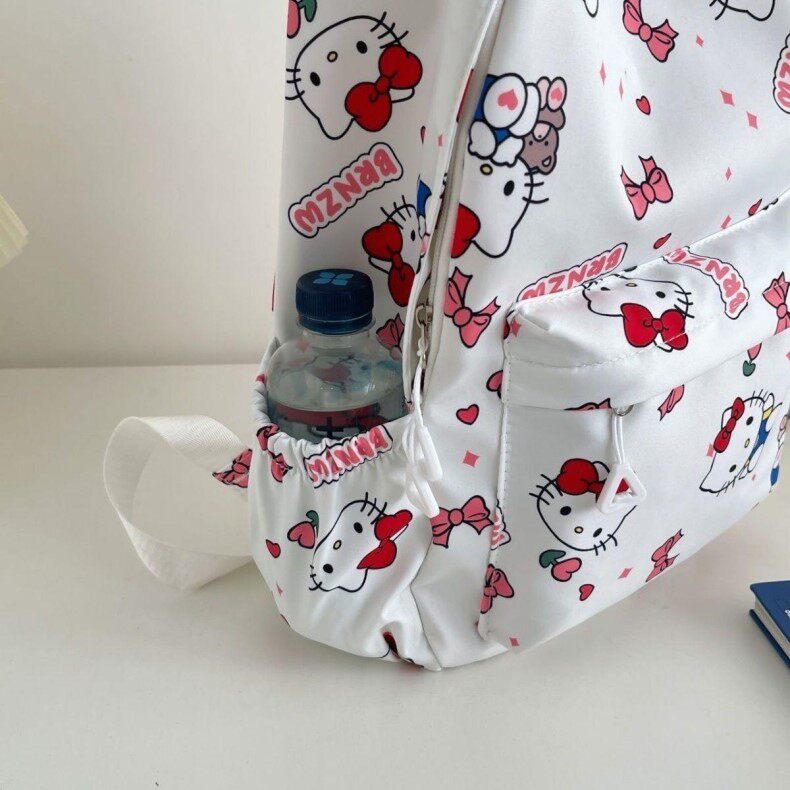 Заказной рюкзак hellokitty书包女初中生高颜值小众小学生三到六年级kt猫双肩包