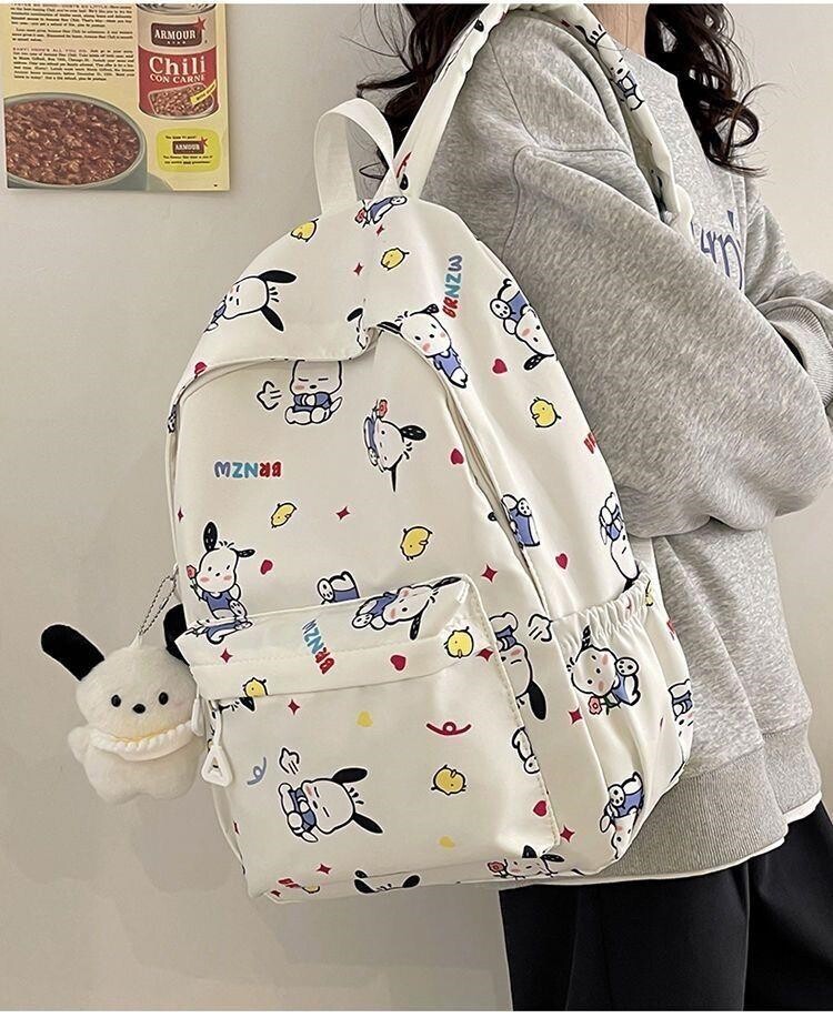 Заказной рюкзак hellokitty书包女初中生高颜值小众小学生三到六年级kt猫双肩包