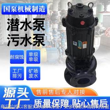 定制排污泵污水切割泵潜水电泵工业污水泵 高扬程 无堵塞污水泵