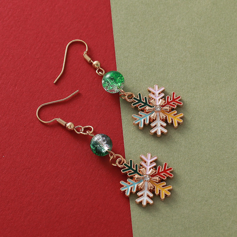  食颜派 风雪花耳环 (一对装)【把雪夜的璀璨戴在身上,让浪漫如落雪般轻盈萦绕】