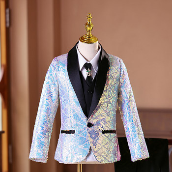 Children's Suit Set, Boy's Small Host Formal Wear, Boys' Flower Boy High-End Suit, Runway Show Piano Performance Costume