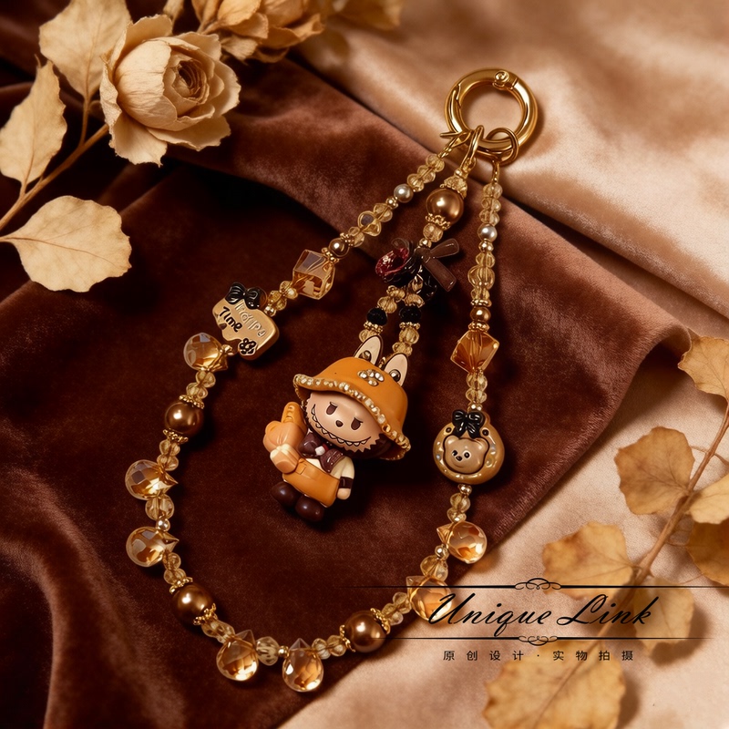 Bubble Phone Chain Sp Genuine Labubu Pendant Bag New Style Pendant Wrist Strap Phone Pendant Cute Keychain