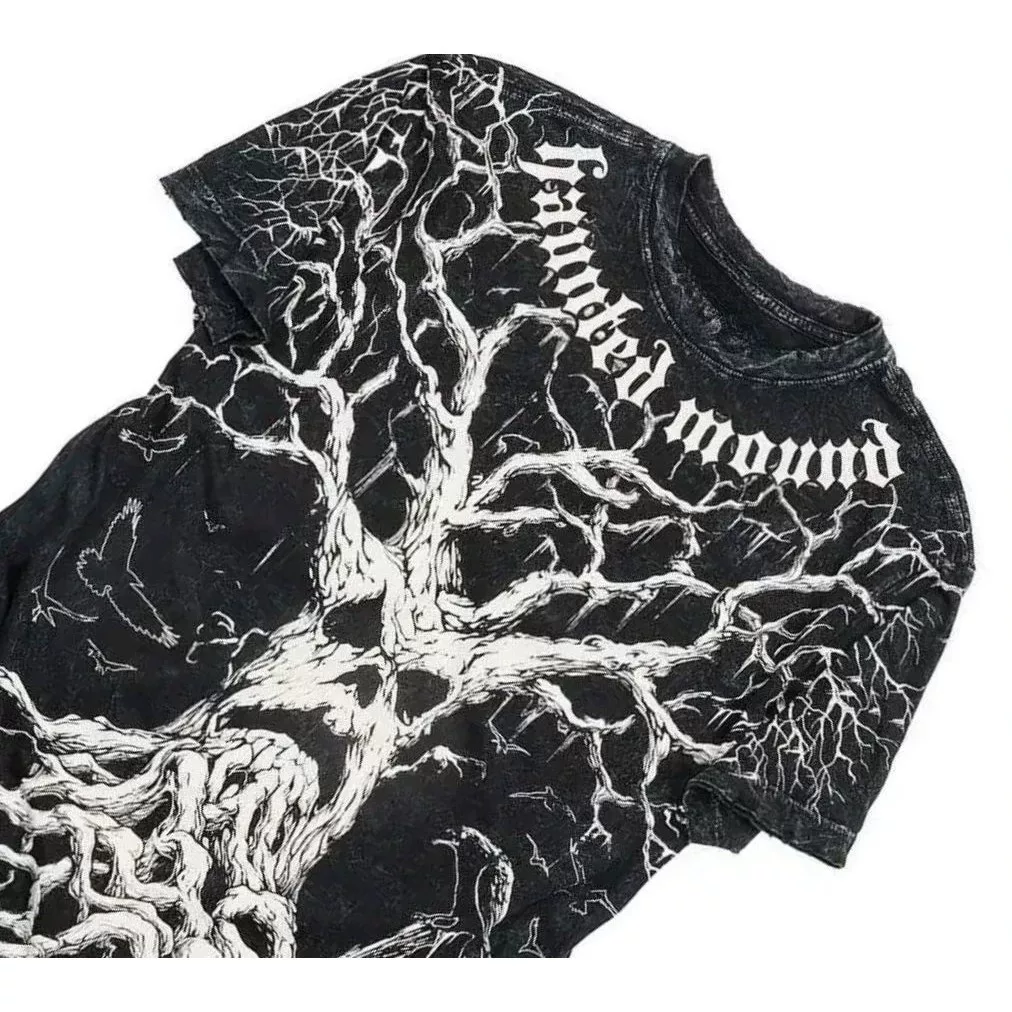 Футболка Affliction Y2K винтажная с графикой, в стиле панк/хип‑хоп, размеры S–3XL