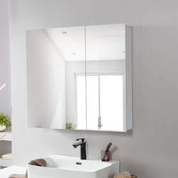 Wall-Mounted Aluminum Alloy Bathroom Mirror Cabinet Bathroom Mirror Cabinet Toilet Storage Cabinet Mirror Box Bathroom Mirror