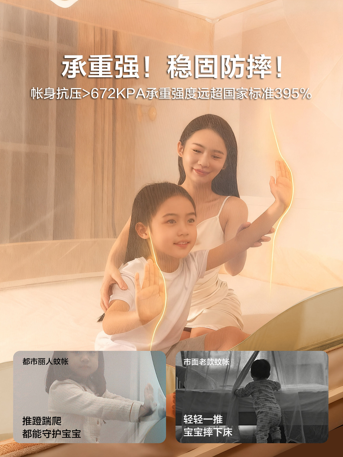 Thickened Cotton-Padded Bed Tent for Home Bedroom, Windproof and Warm, Children's Anti-Fall Mosquito Net, Blackout Bed Curtain, Indoor Bed Tent