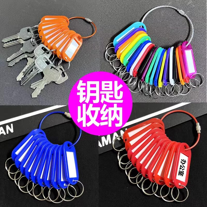 Keychain Key Holder with Tag for Landlord, Rental Agent, Key Ring, Keychain Storage, Real Estate Agent Key Classification