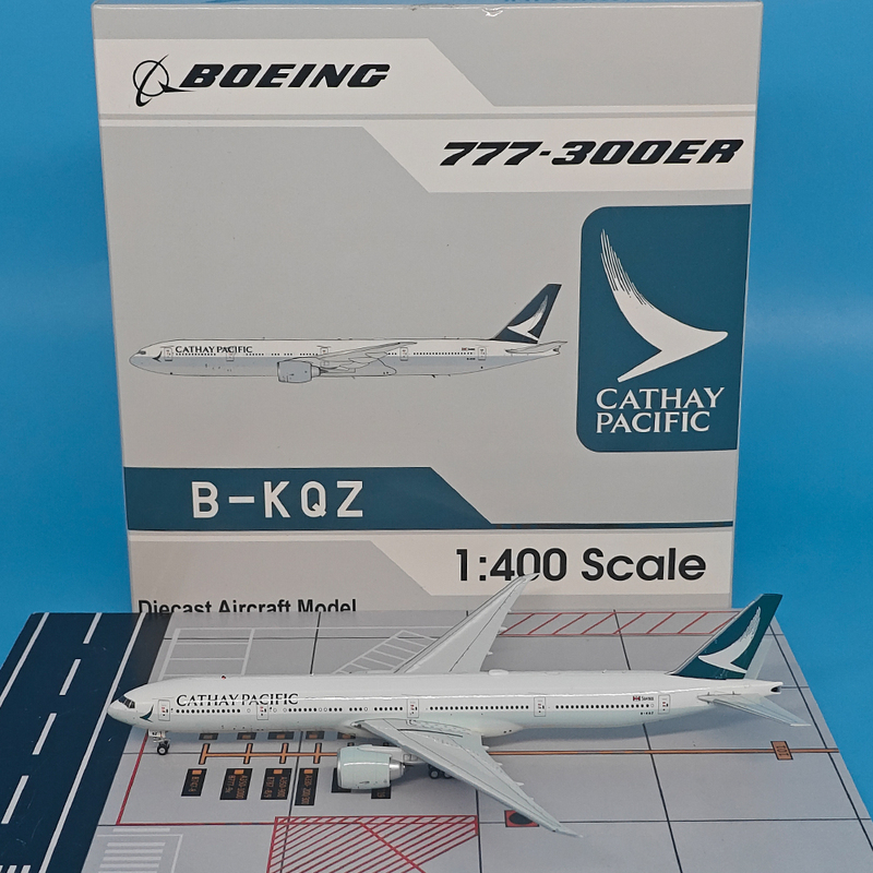Av1:400 Cathay Pacific Passenger Aircraft B777-300Er Aircraft Model B-Kqz Kqm Simulation Ornament Gift