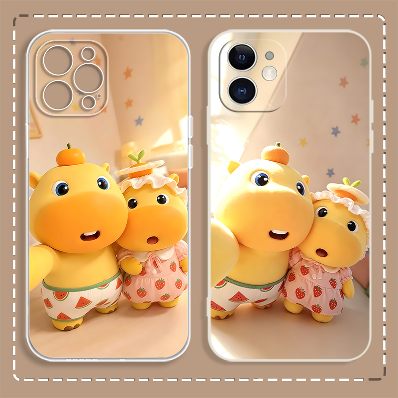 Selfie Capybara Couple Phone Case Suitable for Apple 17, Redmi K90, Vivo, Oppo, Huawei, Realme