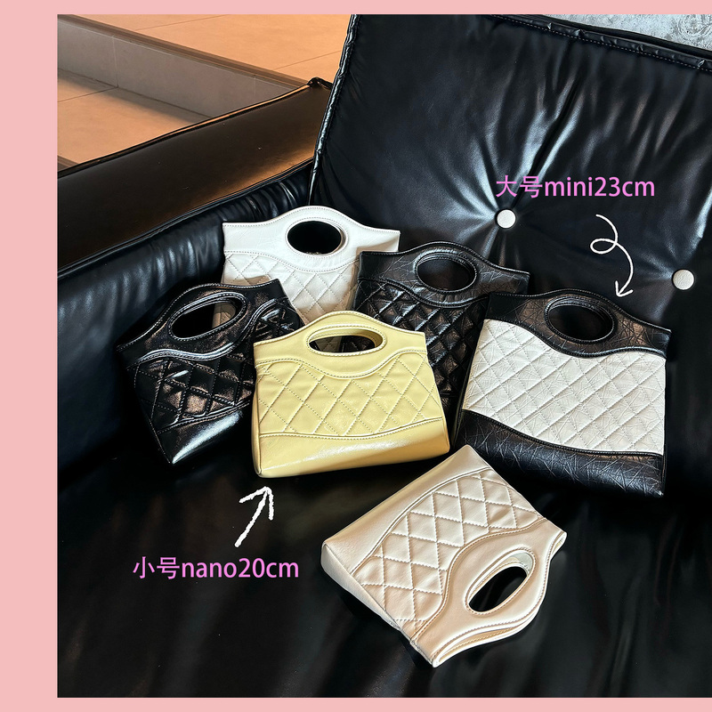 [Self-Designed] Chanel-Style 31Bag Mini Nano Genuine Leather Quilted Chain Crossbody Small Square Bag