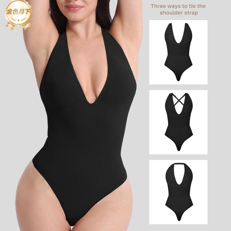 New High-Quality Compression Bodysuit Halter Neck Tank Top Two-Way Shapewear Bodysuit Thong Tummy Control Underwear New High-Quality Compression Bodysuit Halter Neck Tank Top Two-Way Shapewear Bodysuit Thong Tummy Control Underwear