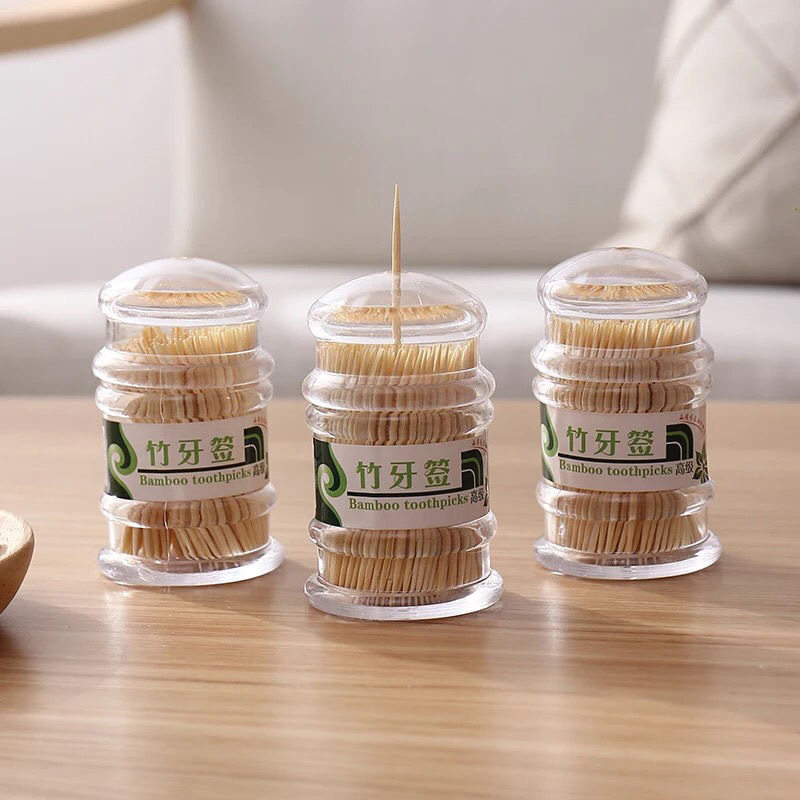 [Jinhuang]Disposable Double-Headed Bamboo Toothpicks, Thin Toothpick Sticks for Home Use, Portable, Restaurant, Hotel, Bottled Fruit Picks