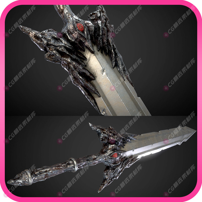 3DMax上帝之盾是什么?中世纪黑暗幻想武器模型有哪些特点?-游戏大全-淘宝百科网