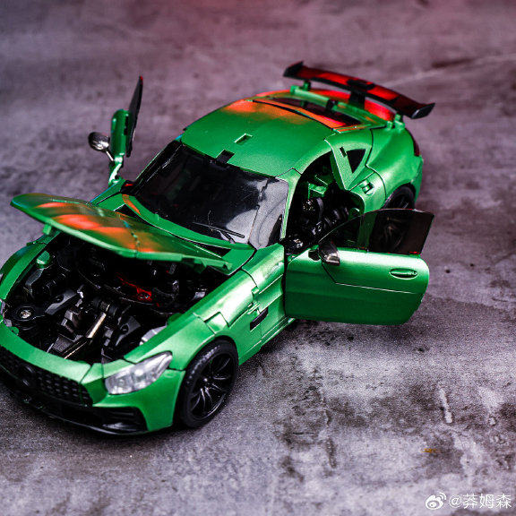 MetaGate 07G Green Drift MG 07G Зеленый дрифт Mercedes-Benz Модель автомобиля-робота Autobot