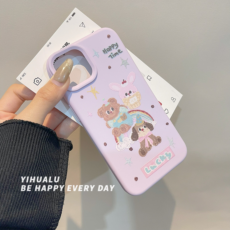 Super Cute Purple Rainbow Animal Phone Case Suitable for iPhone 16 Pro Max, Apple 15 Pro, 14 Pro Max, New 15 Plus, Female 15, Japanese and Korean Style, 12 Creative, 13 Pro Full Coverage, 11 Super Cute Purple Rainbow Animal Phone Case Suitable for iPhone 16 Pro Max, Apple 15 Pro, 14 Pro Max, New 15 Plus, Female 15, Japanese and Korean Style, 12 Creative, 13 Pro Full Coverage, 11