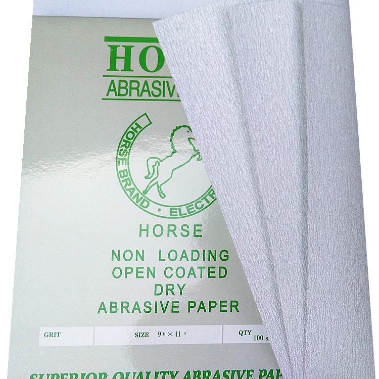 Latex paper White Horse dry sanding paper dry sand sandpaper woodworking latex furniture paint abrasive abrasive coating