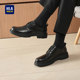 Heilan Home Men's Shoes 2026 New Genuine Leather Business Formal Shoes Men's Height-Increasing Groom Wedding Derby Shoes