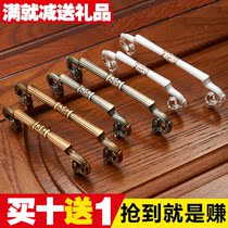 New Chinese-style bronze handles style pastoral drawer handle cabinet small handle shoe cabinet wardrobe door handle
