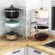 304 stainless steel pot racks, pot racks, iron pots, pots, kitchen storage racks, household multi-layer countertop storage racks