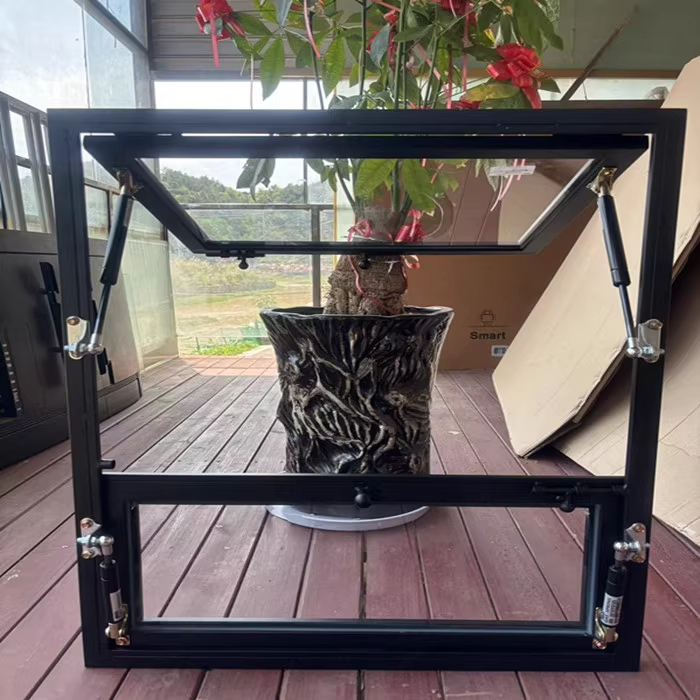 Up-And-Down Folding Windows, Flip-Up Windows, Plastic Steel Windows, Coffee and Milk Tea Cart Windows, Bar Windows, Vending Cart Interior Windows