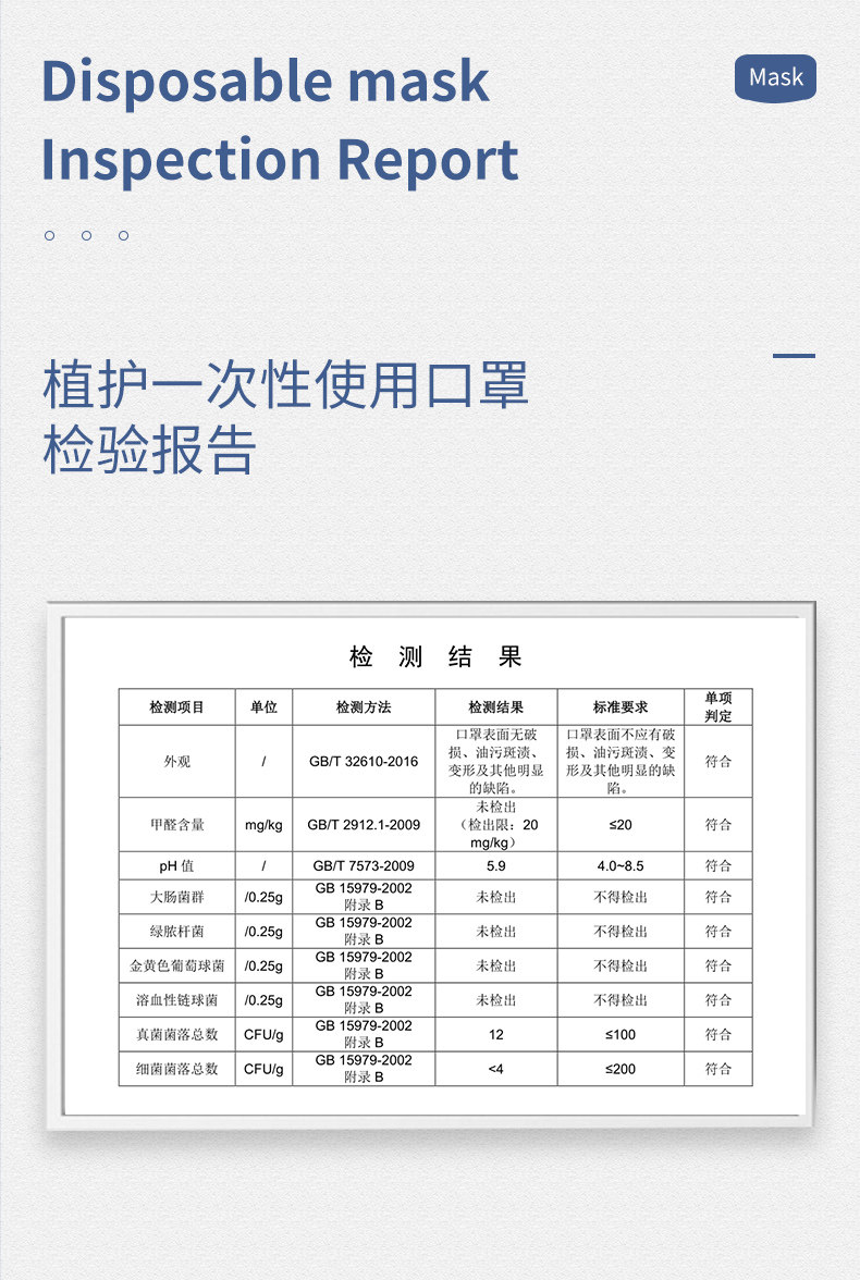 植护 成人/儿童一次性防护口罩 50只 图6