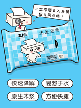 5.1元包邮  植护 湿厕纸 40片*2包