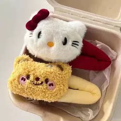 Stuffed Cute Cat Hair Clip Side Bangs Clip Versatile Cartoon Butter Bear Bb Clip Sweet Headwear