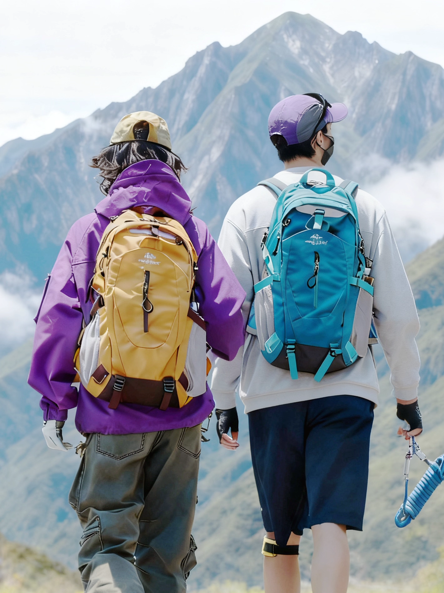 Outdoor Lightweight Backpack for Women, Lightweight Travel Backpack, Large Capacity Waterproof Travel Hiking Backpack for Men