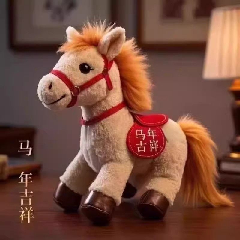 2026马年吉祥物公仔,怀旧感满满的年货礼物_动漫毛绒_淘宝游戏网