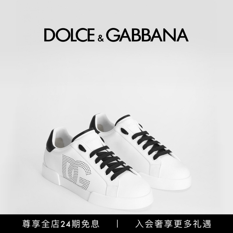 Dolce & Gabbana's New Men's Casual Portofino Cow Leather Sneakers Dg Dolce & Gabbana's New Men's Casual Portofino Cow Leather Sneakers Dg