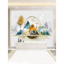 Simple self-adhesive TV background wall sticker Nordic elk decorative mural living room film and television wall sticker sticker wallpaper