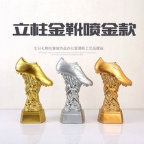 Factory direct supply of European Cup football shooter golden boots bonus shoes trophy resin craft gifts fans souvenirs