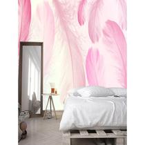 Simple feather self-adhesive mural TV background wall stickers living room decoration painting sofa light luxury stickers bedroom wallpaper