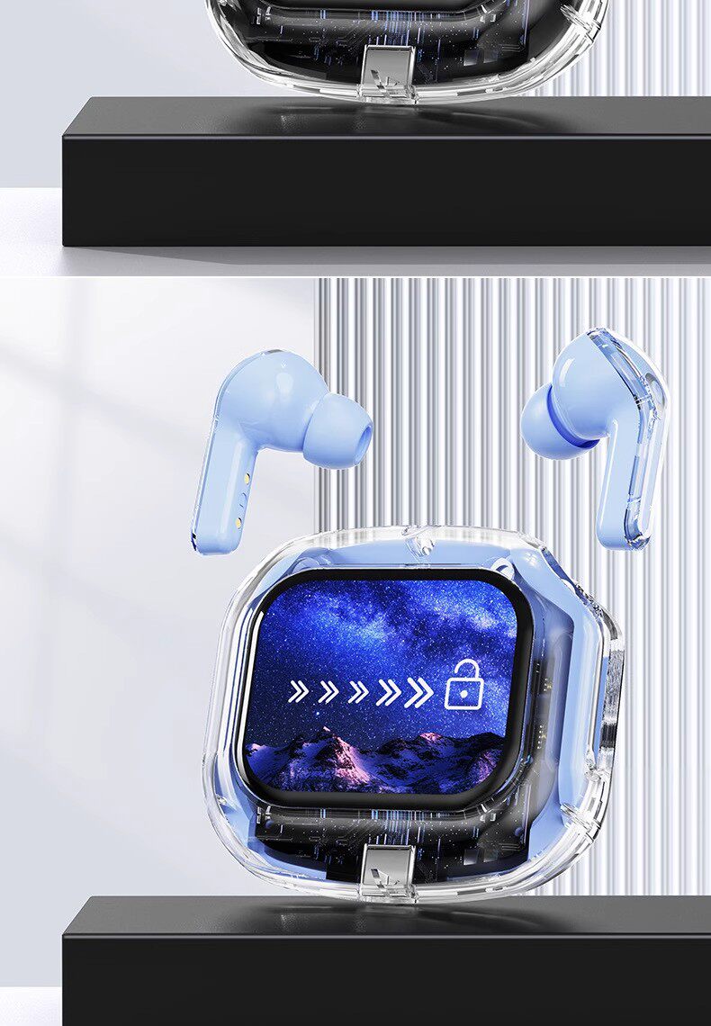 Беспроводные наушники Zhi Yu Crystal Blue Ultimate