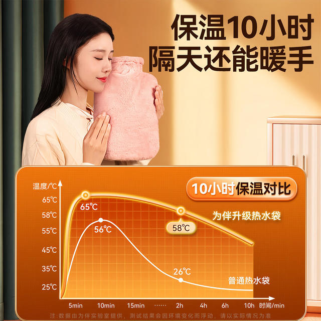 Hot water bag, warm water bag, water-filled hot compress bag, special hand warmer bag for hot compress, special hand warmer bag for quilt, special menstrual cramps for girls to warm baby