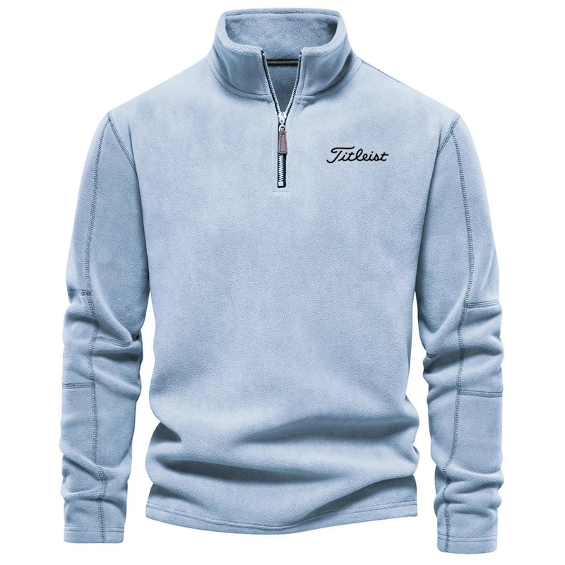Golf Men's Clothing Autumn and Winter New Style Stand-Up Collar Half-Zip Long-Sleeved Sweatshirt Stand-Up Collar Trendy and Versatile Golf Top