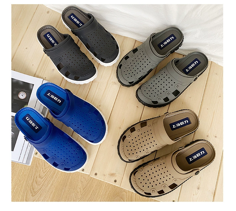 Crocs dép triều ins nữ y tá phòng mổ dép dày lớp vỏ đáng yêu giày lớn Bao Đầu dép trượt