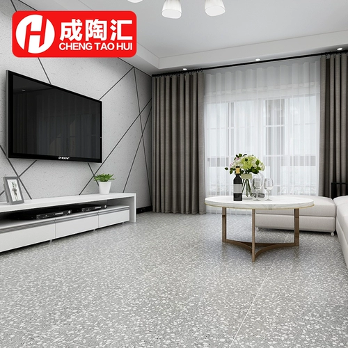 Тонгтонг водяной плитка 800x800 промышленная ветровой туалет туалетная гостиная балкон -балкон серая не -скользящая плитка 600