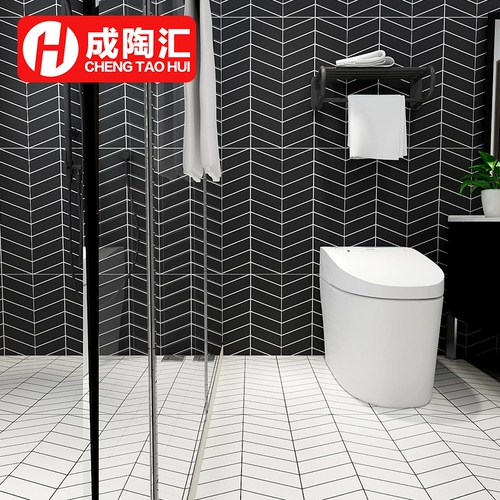 Нордическая плитка туалетная кухня балконная плитка черная серая белая геометрический рисунок ванная комната настенная плитка 300x600